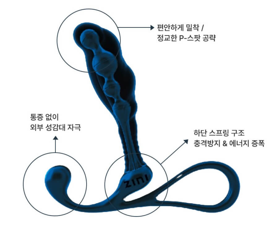 야누스 안티쇼크 전립선 마사지 기구 드라이오르가즘